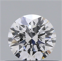 Natural Diamond 0.40 Carats, Round with Excellent Cut, D Color, VS2 Clarity and Certified by GIA