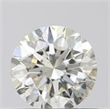 Natural Diamond 0.50 Carats, Round with Excellent Cut, J Color, VS2 Clarity and Certified by IGI