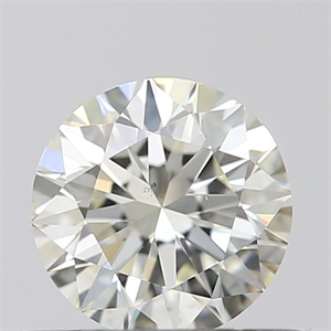 Picture of Natural Diamond 0.50 Carats, Round with Excellent Cut, J Color, VS2 Clarity and Certified by IGI