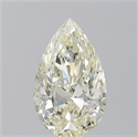 Natural Diamond 3.53 Carats, Pear with  Cut, K Color, VS2 Clarity and Certified by IGI