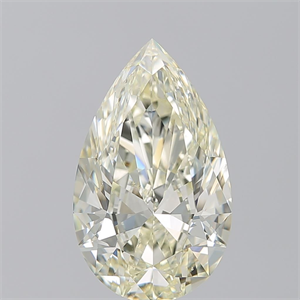 Picture of Natural Diamond 3.53 Carats, Pear with  Cut, K Color, VS2 Clarity and Certified by IGI