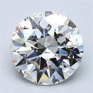 Picture of Natural Diamond 3.02 Carats, Round with Excellent Cut, F Color, SI2 Clarity and Certified by GIA