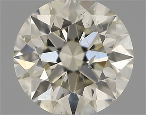 Picture of Natural Diamond 0.58 Carats, Round with Excellent Cut, J Color, SI2 Clarity and Certified by IGI