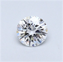 Natural Diamond 0.40 Carats, Round with Very Good Cut, D Color, SI1 Clarity and Certified by GIA