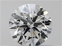 Natural Diamond 0.41 Carats, Round with Excellent Cut, J Color, VVS2 Clarity and Certified by GIA