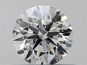 Picture of Natural Diamond 0.41 Carats, Round with Excellent Cut, J Color, VVS2 Clarity and Certified by GIA