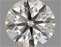 Natural Diamond 0.50 Carats, Round with Excellent Cut, H Color, SI1 Clarity and Certified by IGI