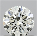 Natural Diamond 0.52 Carats, Round with Excellent Cut, I Color, IF Clarity and Certified by IGI