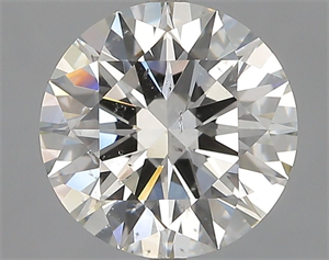 Picture of Natural Diamond 3.03 Carats, Round with Excellent Cut, I Color, SI2 Clarity and Certified by GIA