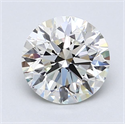 Natural Diamond 1.70 Carats, Round with Excellent Cut, I Color, VVS1 Clarity and Certified by GIA