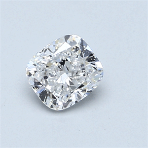 0.60 Carats, Cushion Diamond with  Cut, D Color, SI1 Clarity and Certified by GIA