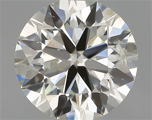 Picture of Natural Diamond 0.50 Carats, Round with Very Good Cut, I Color, SI2 Clarity and Certified by IGI