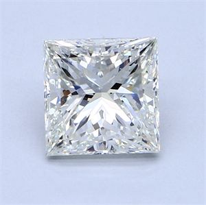 2.00 Carats, Princess Diamond with  Cut, J Color, VS2 Clarity and Certified by GIA