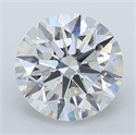 Natural Diamond 3.51 Carats, Round with Excellent Cut, H Color, VS2 Clarity and Certified by GIA