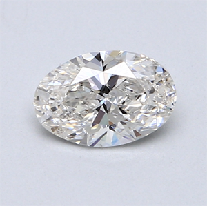 0.70 Carats, Oval Diamond with  Cut, H Color, SI1 Clarity and Certified by GIA
