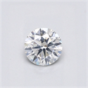 Natural Diamond 0.40 Carats, Round with Very Good Cut, F Color, I1 Clarity and Certified by GIA