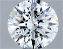 Natural Diamond 0.40 Carats, Round with Excellent Cut, F Color, SI2 Clarity and Certified by GIA