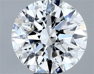 Picture of Natural Diamond 0.40 Carats, Round with Excellent Cut, F Color, SI2 Clarity and Certified by GIA