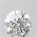 Natural Diamond 0.41 Carats, Round with Excellent Cut, H Color, VVS2 Clarity and Certified by GIA