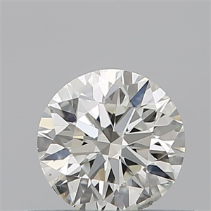 Picture of Natural Diamond 0.40 Carats, Round with Excellent Cut, K Color, SI2 Clarity and Certified by GIA