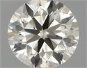 Natural Diamond 0.45 Carats, Round with Excellent Cut, K Color, VS2 Clarity and Certified by IGI