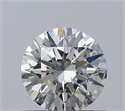 Natural Diamond 0.50 Carats, Round with Excellent Cut, J Color, SI1 Clarity and Certified by GIA