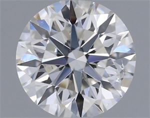 Picture of Natural Diamond 0.40 Carats, Round with Excellent Cut, H Color, SI2 Clarity and Certified by GIA