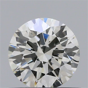 Picture of Natural Diamond 0.51 Carats, Round with Excellent Cut, H Color, VS2 Clarity and Certified by IGI