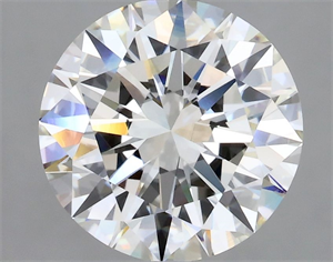 Picture of Natural Diamond 2.24 Carats, Round with Excellent Cut, I Color, VVS2 Clarity and Certified by GIA