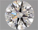 Natural Diamond 1.51 Carats, Round with Excellent Cut, F Color, VVS2 Clarity and Certified by GIA