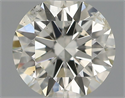 Natural Diamond 0.43 Carats, Round with Excellent Cut, J Color, SI2 Clarity and Certified by IGI