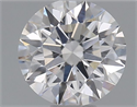 Natural Diamond 0.42 Carats, Round with Excellent Cut, F Color, VS2 Clarity and Certified by GIA