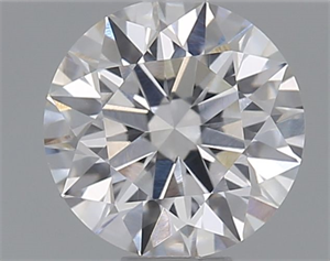 Picture of Natural Diamond 0.42 Carats, Round with Excellent Cut, F Color, VS2 Clarity and Certified by GIA