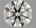 Natural Diamond 0.50 Carats, Round with Very Good Cut, J Color, VS2 Clarity and Certified by GIA