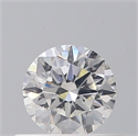 Natural Diamond 0.40 Carats, Round with Excellent Cut, F Color, SI2 Clarity and Certified by GIA