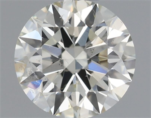 Picture of Natural Diamond 0.58 Carats, Round with Excellent Cut, I Color, SI1 Clarity and Certified by IGI