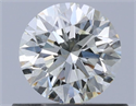 Natural Diamond 0.53 Carats, Round with Excellent Cut, K Color, SI1 Clarity and Certified by GIA