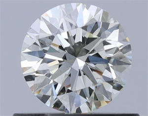 Picture of Natural Diamond 0.53 Carats, Round with Excellent Cut, K Color, SI1 Clarity and Certified by GIA