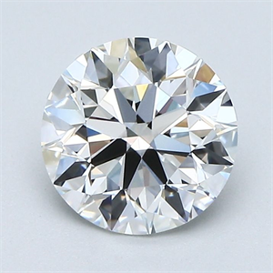 Picture of Natural Diamond 1.40 Carats, Round with Excellent Cut, G Color, VVS1 Clarity and Certified by GIA