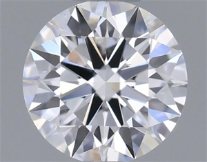 Picture of Natural Diamond 0.42 Carats, Round with Excellent Cut, I Color, VS2 Clarity and Certified by GIA