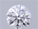 Natural Diamond 0.50 Carats, Round with Excellent Cut, E Color, I1 Clarity and Certified by GIA