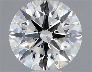 Picture of Natural Diamond 0.42 Carats, Round with Excellent Cut, J Color, VS2 Clarity and Certified by GIA