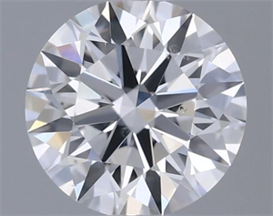 Picture of Natural Diamond 0.40 Carats, Round with Excellent Cut, E Color, VS2 Clarity and Certified by GIA