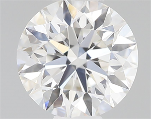 Picture of Natural Diamond 0.42 Carats, Round with Excellent Cut, F Color, VVS2 Clarity and Certified by GIA