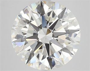 Picture of Natural Diamond 6.20 Carats, Round with Excellent Cut, I Color, VS2 Clarity and Certified by GIA