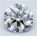 Natural Diamond 2.06 Carats, Round with Excellent Cut, G Color, SI2 Clarity and Certified by GIA