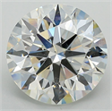 Natural Diamond 4.01 Carats, Round with Excellent Cut, J Color, SI1 Clarity and Certified by GIA