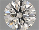 Natural Diamond 0.40 Carats, Round with Excellent Cut, J Color, VVS2 Clarity and Certified by GIA