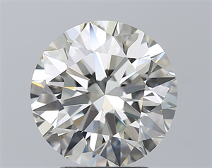 Picture of Natural Diamond 3.04 Carats, Round with Excellent Cut, K Color, VS1 Clarity and Certified by GIA