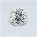 Natural Diamond 0.40 Carats, Round with Excellent Cut, F Color, I1 Clarity and Certified by GIA